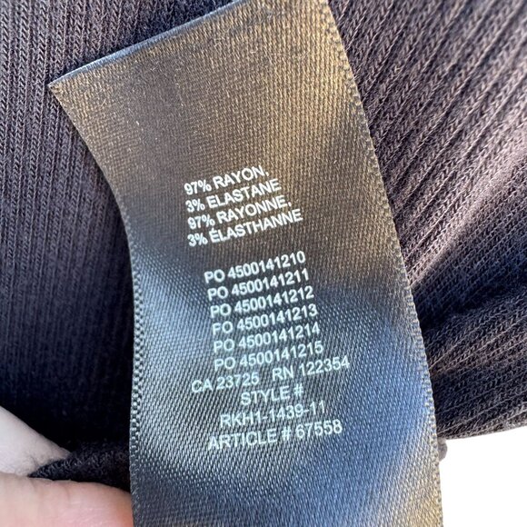 Babaton Aritzia Womens Knit Rayon Stretch Cropped High Neck Shirt Blouse Top 2XS - Picture 7 of 8